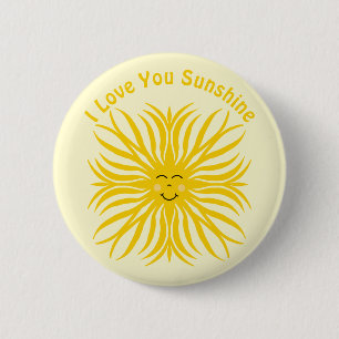 Badge Rond 5 Cm Joyeux soleil