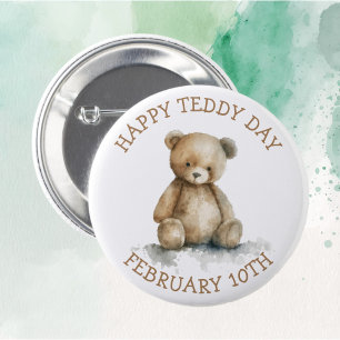 Badge Rond 5 Cm Joyeux Teddy Day   10 février