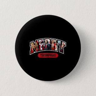 Badge Rond 5 Cm Joyeux Trumpmas Noël Trump Débardeur du pyjama