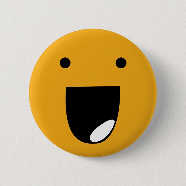 Badge Rond 5 Cm Joyeux visage (Devant)