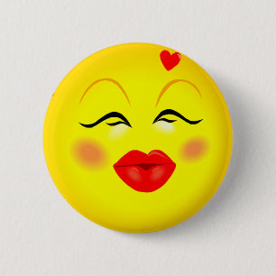 Badge Rond 5 Cm Joyeux visage