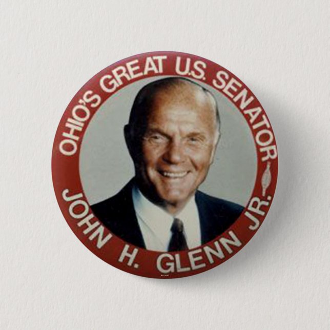 Badge Rond 5 Cm Jr. de John Glenn - Bouton (Devant)
