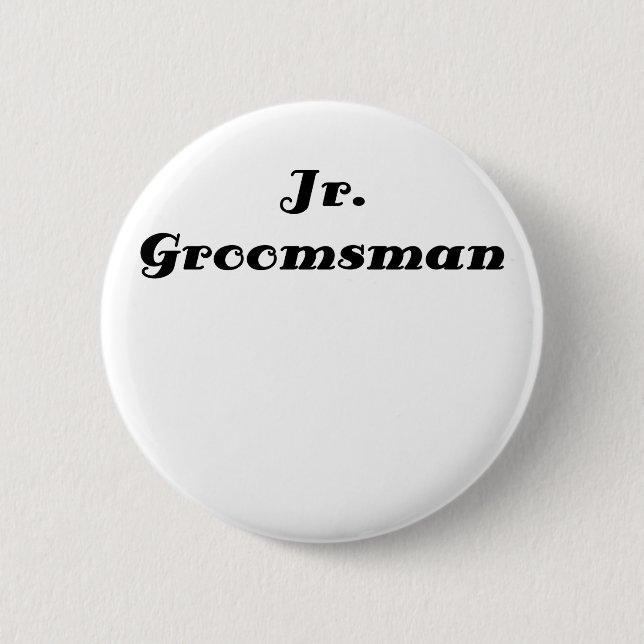 Badge Rond 5 Cm JR Groomsman (Devant)