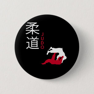 Badge Rond 5 Cm Judo Arts martiaux japonais