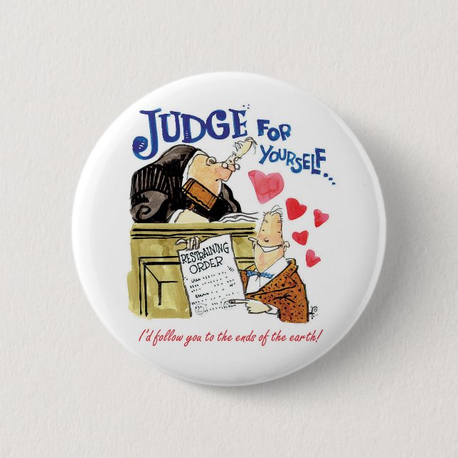 Badge Rond 5 Cm Juge pour vous-même (Devant)