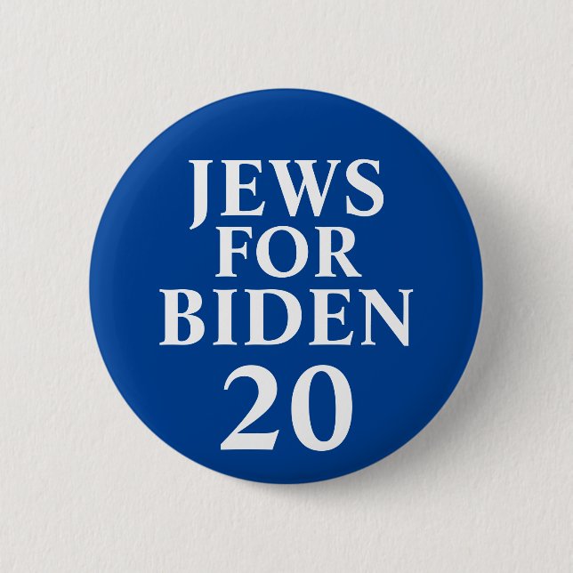 Badge Rond 5 Cm Juifs pour Biden Button (Devant)