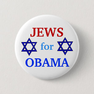 Badge Rond 5 Cm Juifs pour le bouton d'Obama 2012