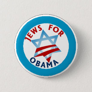 Badge Rond 5 Cm juifs pour obama
