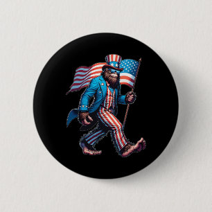 Badge Rond 5 Cm Juillet Chemises Drapeau Patriotique Américain Sas