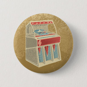 Badge Rond 5 Cm Juke-box
