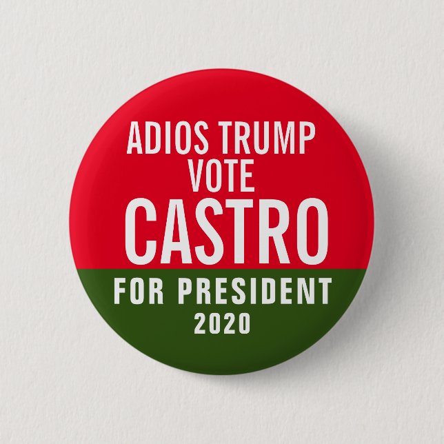 Badge Rond 5 Cm Julian Castro pour le président 2020 (Devant)