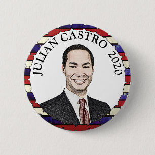 Badge Rond 5 Cm Julian Castro pour le soutien électoral du préside