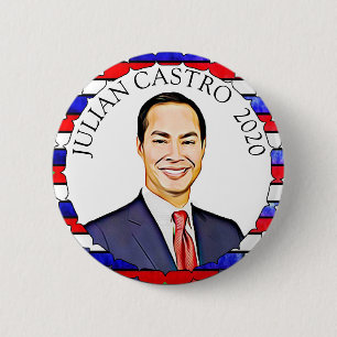 Badge Rond 5 Cm Julian Castro pour le soutien électoral du préside