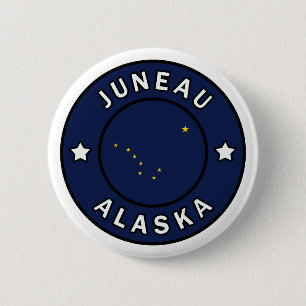 Badge Rond 5 Cm Juneau Alaska