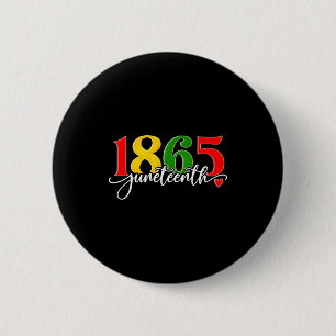 Badge Rond 5 Cm Juneteenth 1865 afro-américain histoire noire homm