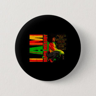 Badge Rond 5 Cm Juneteenth 1865 liberté afro-américaine noir son