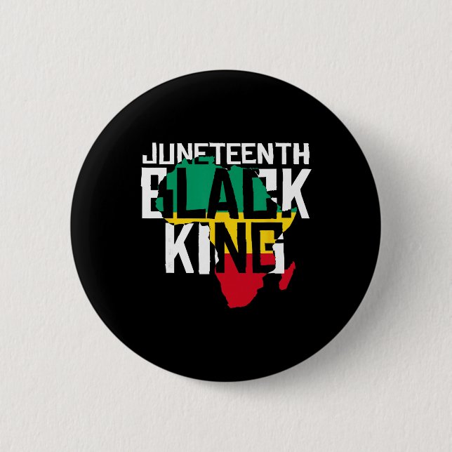 Badge Rond 5 Cm Juneteenth Black King  (Devant)