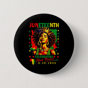 Badge Rond 5 Cm Juneteenth célèbre la journée de la liberté des No
