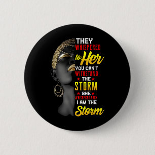 Badge Rond 5 Cm Junetten Je Suis La Tempête Black Women Historien