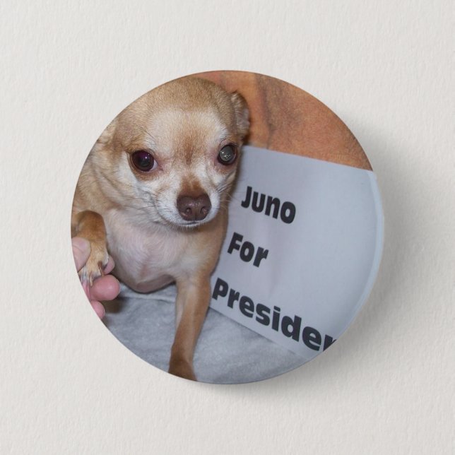 Badge Rond 5 Cm Juno pour le président (Devant)