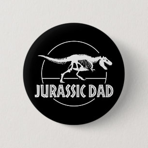 Badge Rond 5 Cm Jurassic Dinosaur Papa