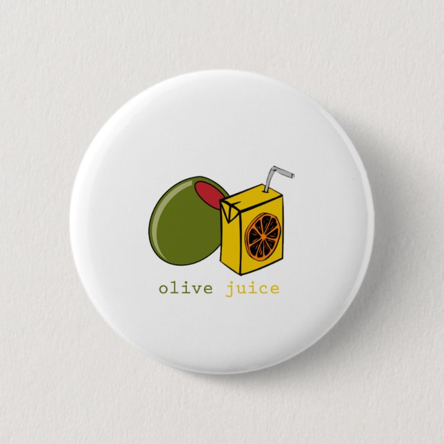 Badge Rond 5 Cm Jus olive (Devant)