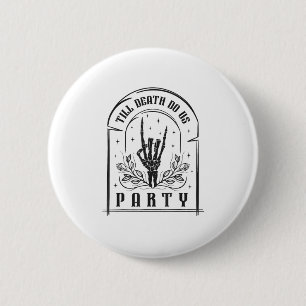 Badge Rond 5 Cm Jusqu'à ce que la mort nous sépare, design rétro p