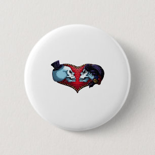 Badge Rond 5 Cm Jusqu'à ce que la mort nous sépare (Dos Bg Variant