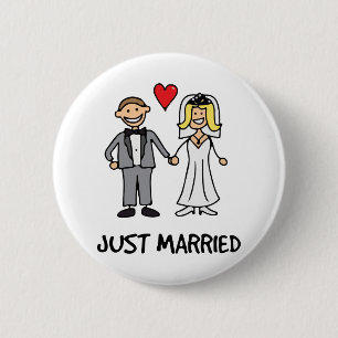 Badge Rond 5 Cm Just married