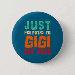 Badge Rond 5 Cm Just promu en gigi est 2026 vintage grand-mère 26