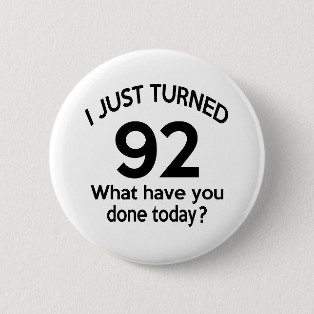 Badge Rond 5 Cm Juste 92 tournés (Devant)