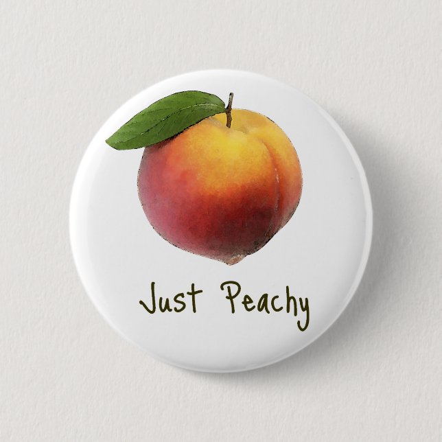 Badge Rond 5 Cm Juste couleur pêche (Devant)