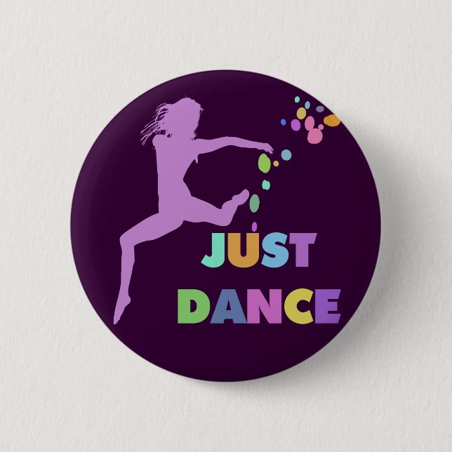 BADGE ROND 5 CM JUSTE DANSE (Devant)
