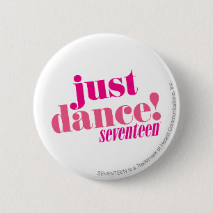 Badge Rond 5 Cm Juste danse - rose