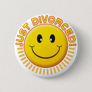 Badge Rond 5 Cm Juste divorcé