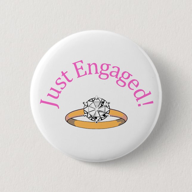 Badge Rond 5 Cm Juste engagé (diamant) (Devant)