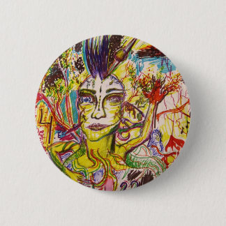 Badge Rond 5 Cm Juste étrange