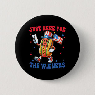 Badge Rond 5 Cm Juste Ici Pour Le 4 juillet