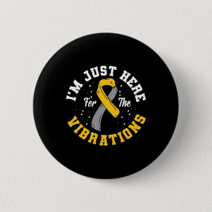 Badge Rond 5 Cm Juste Ici Pour Les Vibrations Asl Sensibilisation