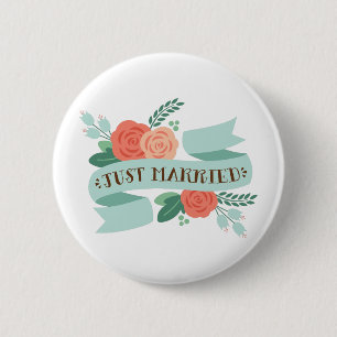 Badge Rond 5 Cm Juste marié
