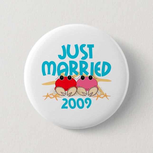 Badge Rond 5 Cm Juste marié 2009 (Devant)
