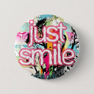 Badge Rond 5 Cm juste sourire