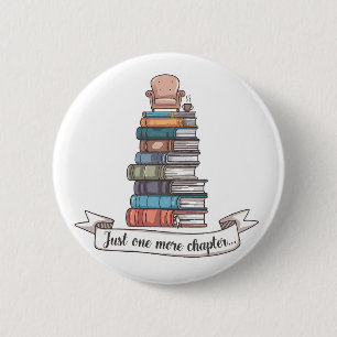 Badge Rond 5 Cm Juste un chapitre de plus - Conception de livre co