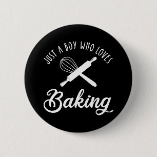 Badge Rond 5 Cm Juste Un Garçon Qui Aime Faire La Cuisine