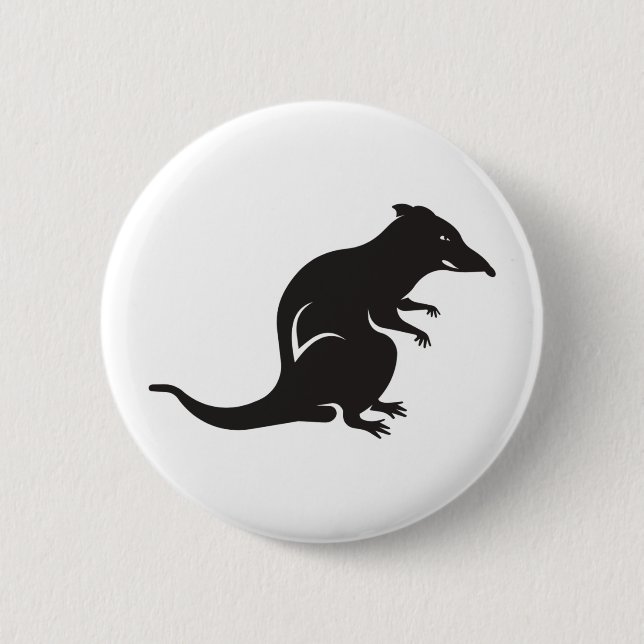 Badge Rond 5 Cm Juste un rat (Devant)
