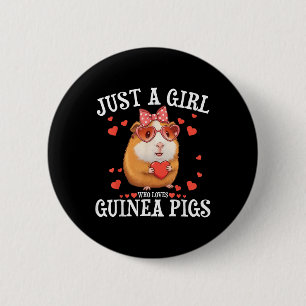 Badge Rond 5 Cm Juste Une Fille Qui Aime La Guinée Chiens Femmes E