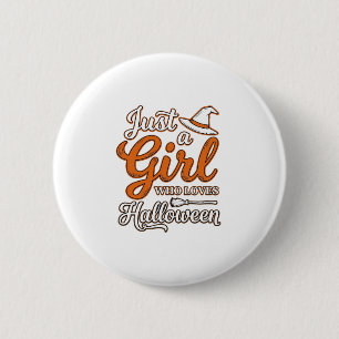 Badge Rond 5 Cm Juste une fille qui aime le design vectoriel Hallo