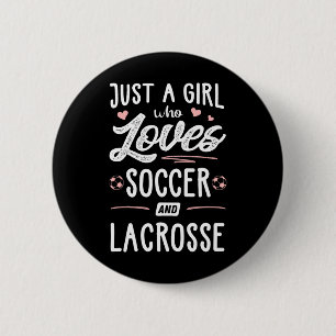 Badge Rond 5 Cm Juste Une Fille Qui Aime Le Soccer Et Le Cadeau De