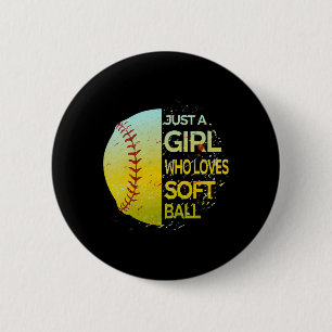 Badge Rond 5 Cm Juste une fille qui aime Softll - Design Grunge di
