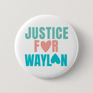Badge Rond 5 Cm Justice Pour Bouton Waylon